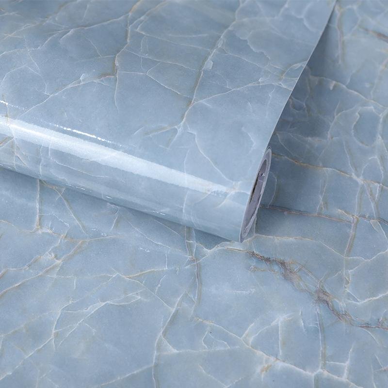 White modern  Marble sticker luxury PVC wallpaper for  home  5