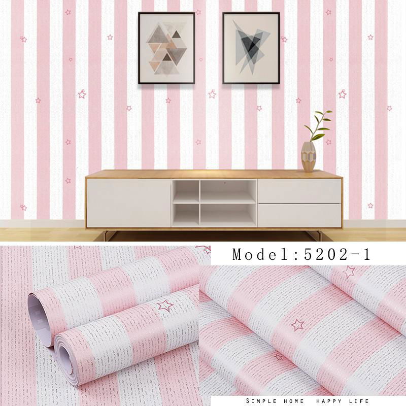 Solid color stripe waterproof 3D self-adhesive wallpaper 2