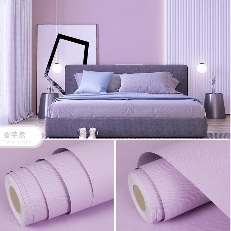 Vinyl Pure Color Peel And Stick Self Adhesive Wallpaper for Home Decoration 2
