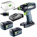 Festool T 18 Li 5.2Ah TCL6-Plus (574757) 18V 5.2Ah Li-ion Cordless Brushless Dri 1