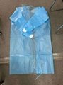 Disposable Fluid Resistant Non-Woven Protective Isolation Gown with Elastic Cuff 4