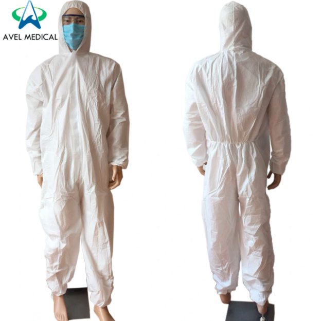 Good Quality Disposable Protective Coverall with Cap