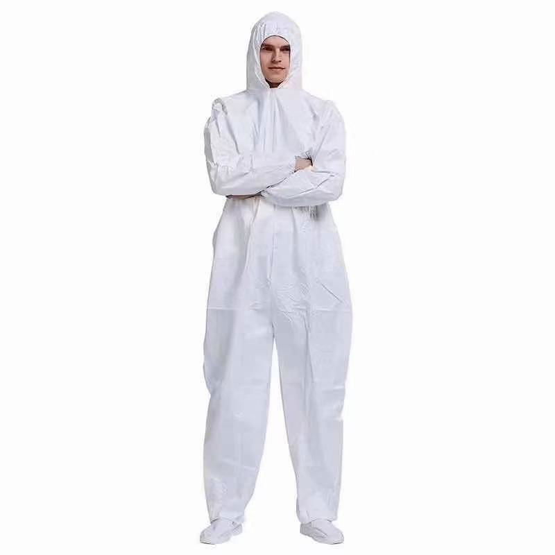 Disposable Nonwoven PP Microporous Protective Clothing Coverall/Disposable Cover 2