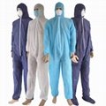 Disposable Nonwoven PP Microporous Protective Clothing Coverall/Disposable Cover 3