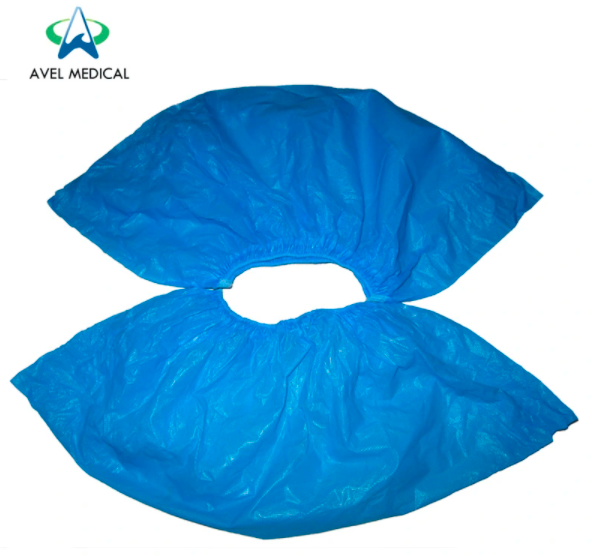 Blue Shoe nonwoven Plastic Overshoe Carpet Cleaning Disposable Shoe Covers 4