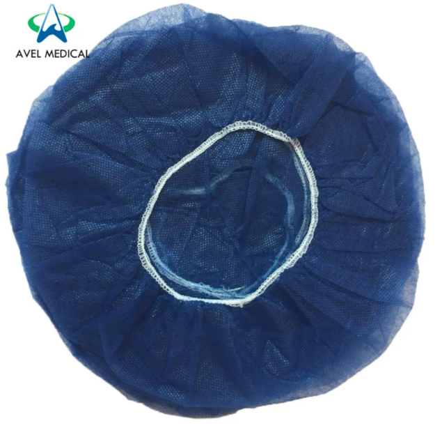 Disposable Nonwoven PP Polypropylene Linearity Hat Bouffant Cap Single Elastic S 3