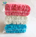 Nonwoven Hat Bouffant Clip Mob Cap Head Cover Disposable Hair Cap 2