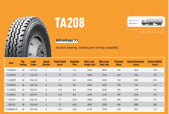 12R22.5 TA208 TBR, Truck, bus ＆ Agricultural tire