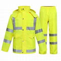 En20471 Hi-Vis Reflective Industry Waterproof Raincoat Rain Suit 2