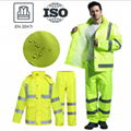 En20471 Hi-Vis Reflective Industry Waterproof Raincoat Rain Suit 1