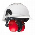 CE En352 ANSI S3.19 Folding Helmet Mounted Inserted Earmuffs 5