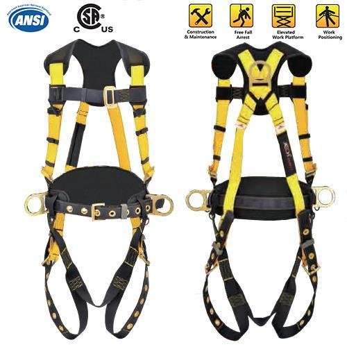  ANSI Z359 Industry Dielectric Fall Protection Roofing Full Body Safety Harness