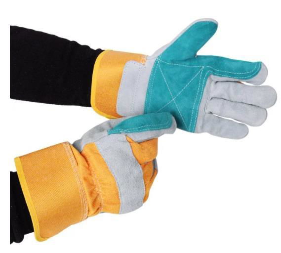 Oil&Gas Oilfield Petroleum Industry Cowhide Cow Leather Welding Safety Gloves