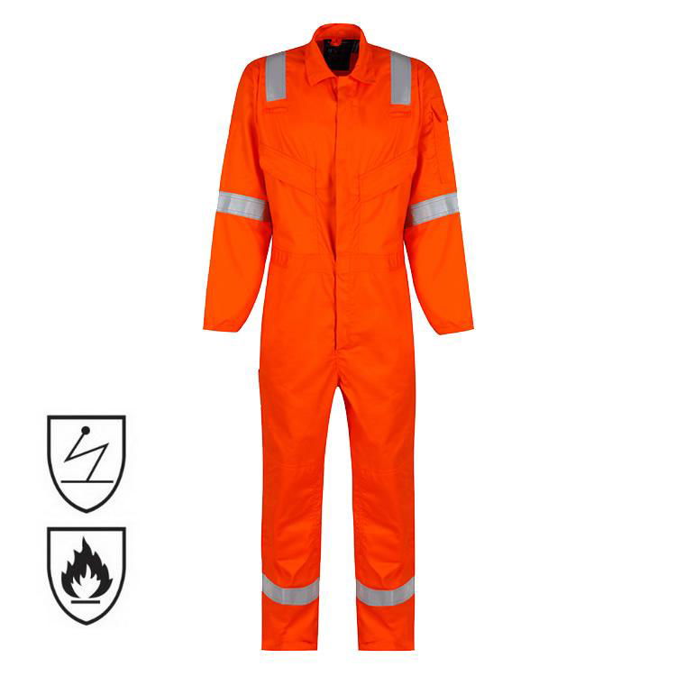 Nfpa 2112 70e ASTM Hi-Vis Industry Flame Retardant Fire Resistant Coveralls 4