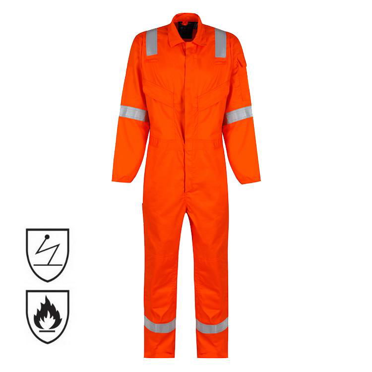 CE Approved Hi-Vis Industry Flame Retardant Fire Resistant Coveralls 4
