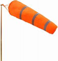 Waterproof  Airport Industry Use Orange Reflective High Visibility Windsocks