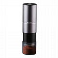 Portable electric coffee bean grinder