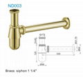 1"1/4 Brass Bathroom Basin Bottle Trap Bathroom Plumbing Siphon for Basin Waste 4