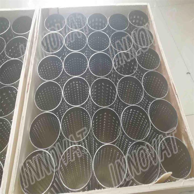 stainless steel metal porous perforated filter tube