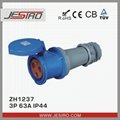 JESIRO IP44 3P 63A Blue Weatherproof Industrial Female Connector