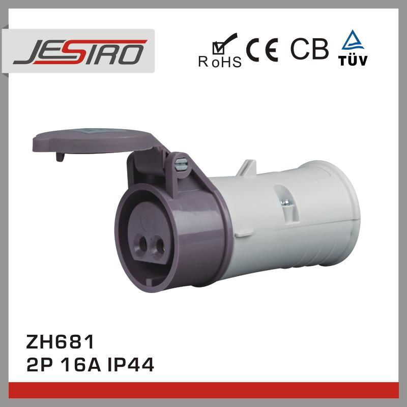 JESIRO Industrial Low Voltage Electrical Connector 2P IP44 Industrial Connector