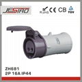 JESIRO Industrial Low Voltage Electrical Connector 2P IP44 Industrial Connector