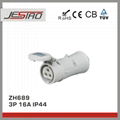 JESIRO IEC 2P+E IP44 40-50V 16A Industrial Power Waterproof LowVoltage Connector 1