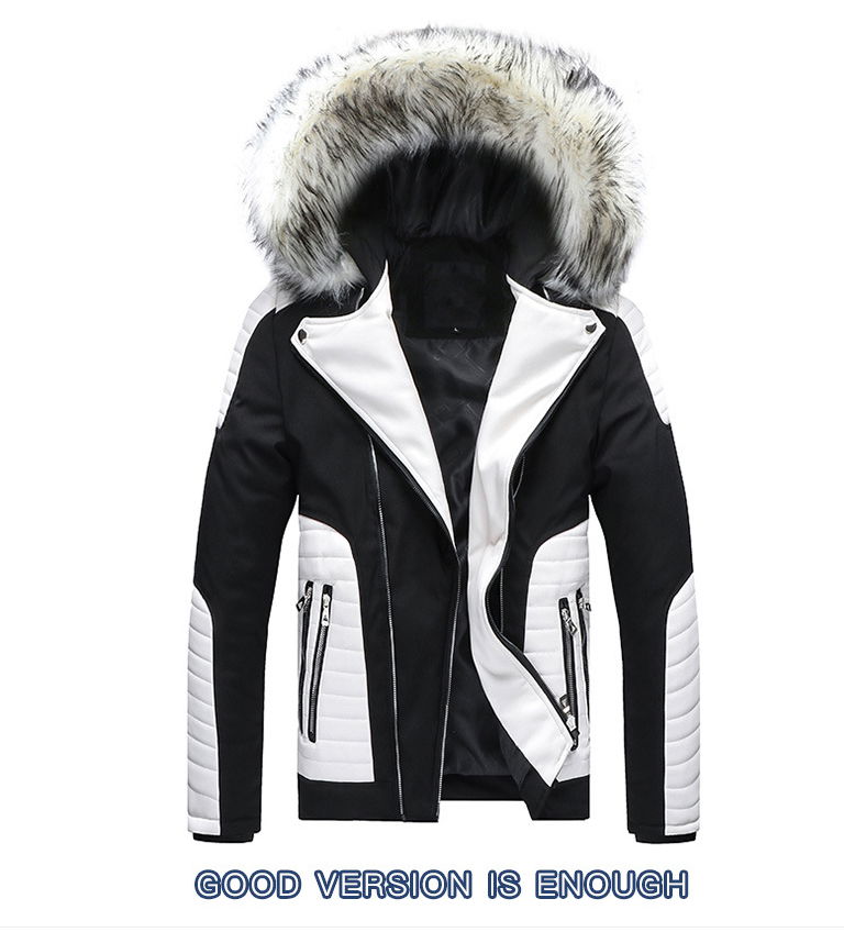 Men's cotton padded jacket men's and women's fashion cross border 2021 new fur c 2