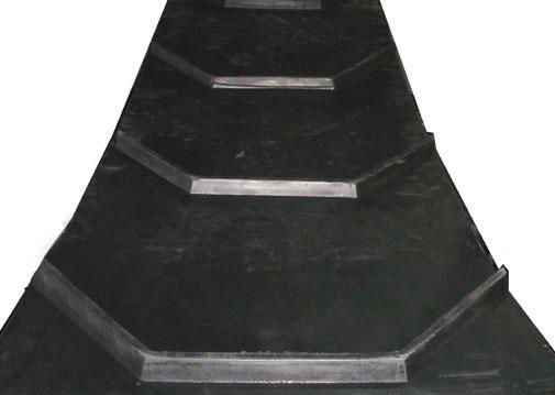 V Shaped Pattern Rubber Conveyor Belt Chevron Belting 5