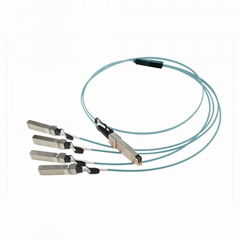 100G QSFP28 to 4x 25G SFP28 Breakout Active Optical Cable