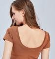 Women's slim V neck tank top 2