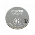 日本3V原装maxell万胜 CR2016 汽车钥匙电脑主板纽扣锂电池