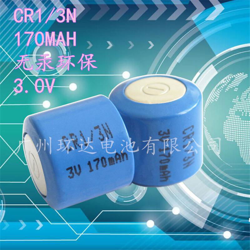 CR1/3N電池 3V鋰錳電池 精密儀表儀器血糖儀CR11108電池