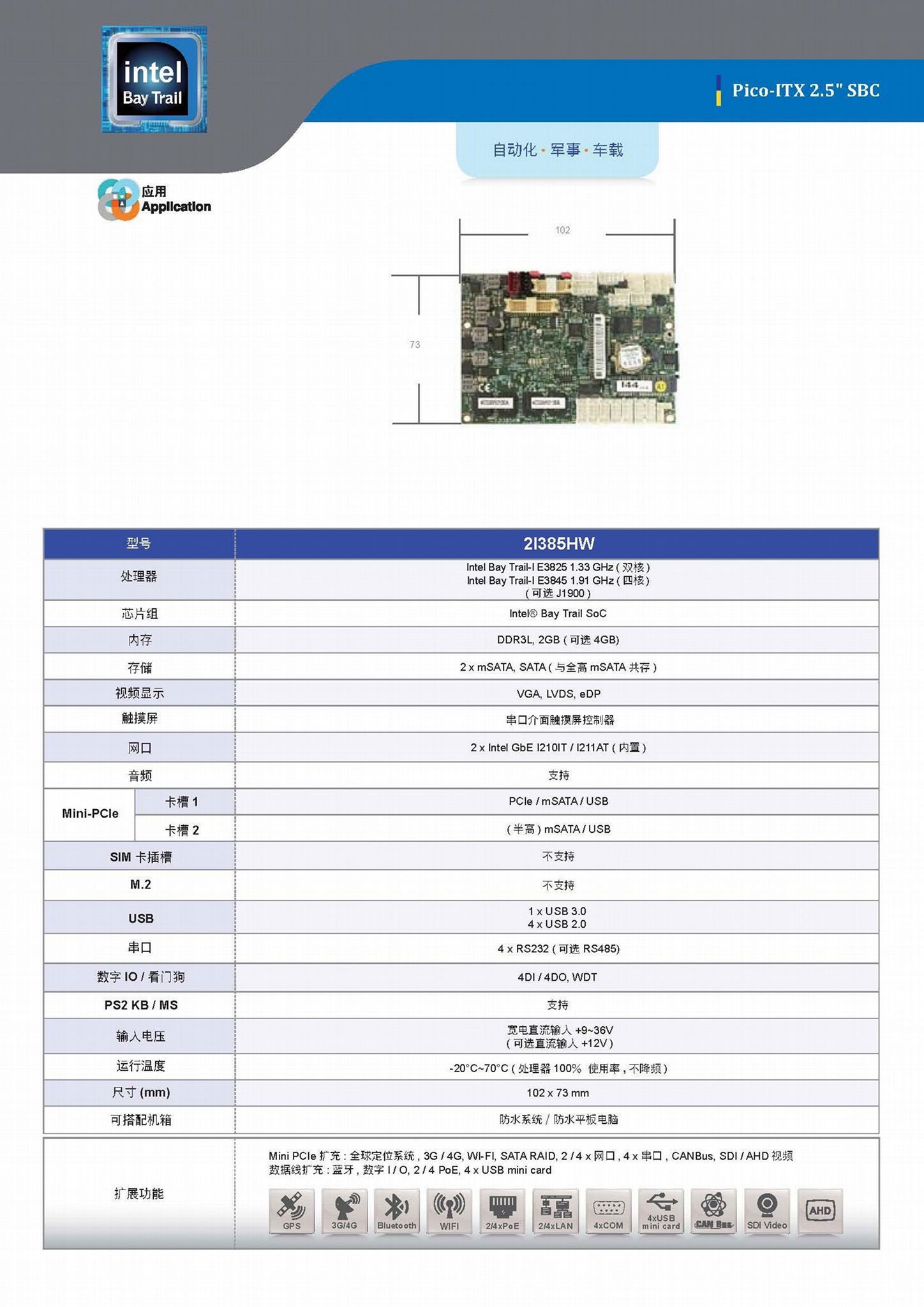 2I385HW 工業主板 3