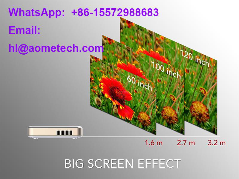 p65 mulitmedia DLPmini portable projector wireless for smartphone home theater  4