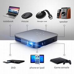 S200 DLP mini portable projector Android