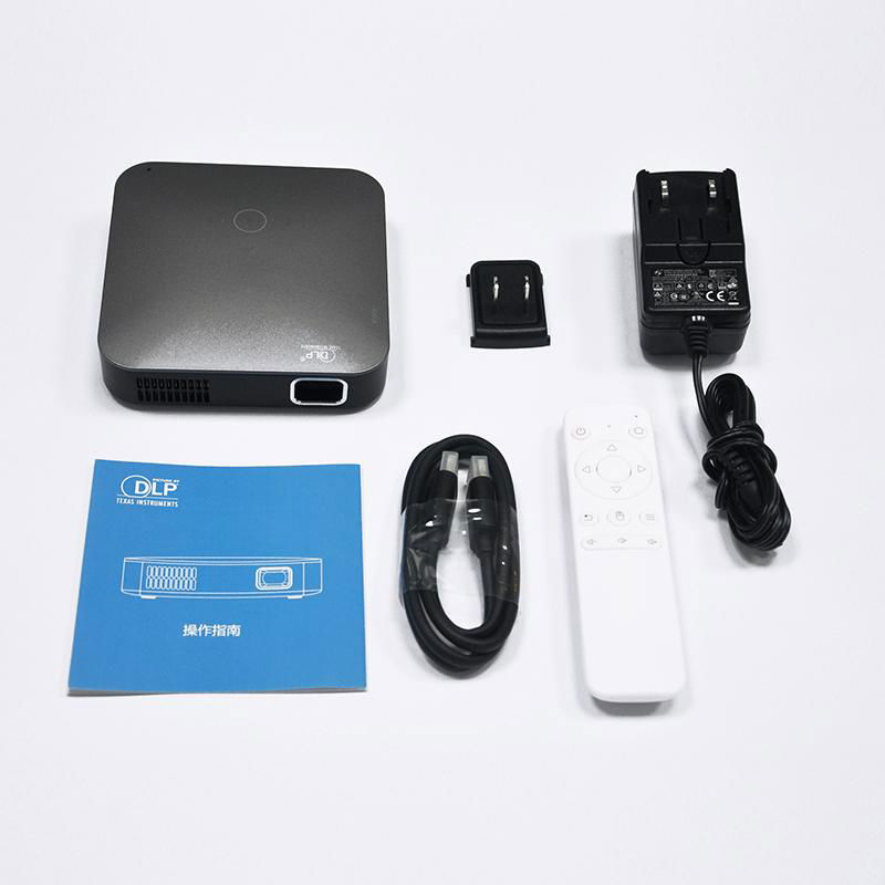 S200 DLP mini portable projector Android 9.0 OS with wifi 2.4G&5G  4