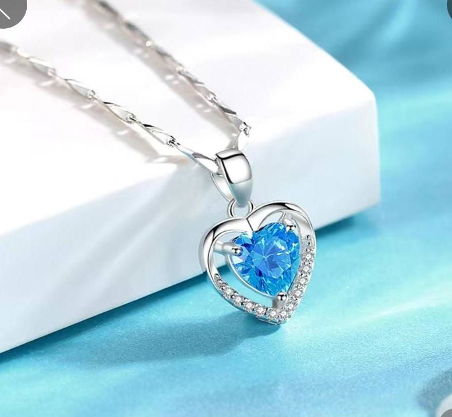 New Fashion 2021 Women Custom Gemstone Necklace 999 Silver Jewelry 2