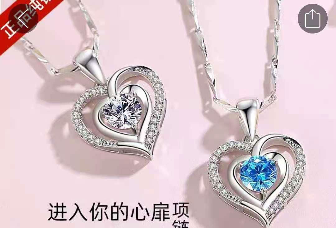 New Fashion 2021 Women Custom Gemstone Necklace 999 Silver Jewelry 5