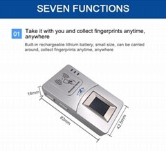 HF7000 Capacitive FBI Fingerprint Scanner