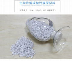 澤旭全生物降解改性吹膜料顆粒PBAT+PLA+碳酸鈣/滑石粉