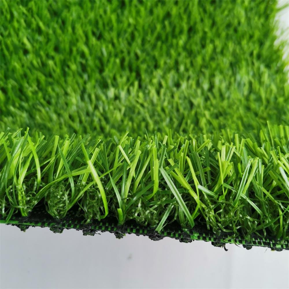 green artificial grass for landscape garden and pool