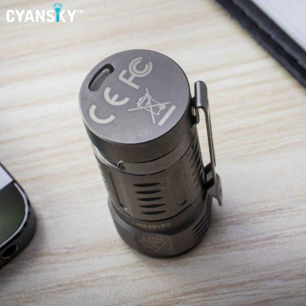 Cyansky M3 Titanium EDC Keychain Flashlight (700 Lumens / 73M) 4