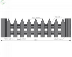 EH DECKING Composite Wood Picket Fence