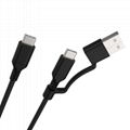 5A 2-in-1 USB-C Cable with USB-A Adapter Dongle, PD240W Extended Power Range 1