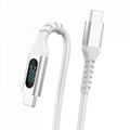 USB-C to Lightning Cable with Smart Display, 1M/3.3FT Long, Apple MFI Certified, 1