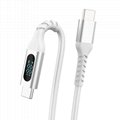 USB-C to Lightning Cable with Smart Display, 1M/3.3FT Long, Apple MFI Certified,