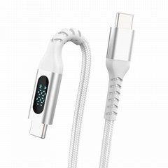 USB-C to Lightning Cable with Smart Display, 1M/3.3FT Long, Apple MFI Certified, (Hot Product - 1*)