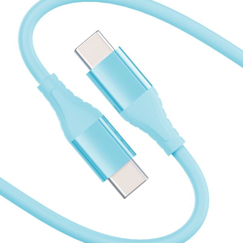 5A EPR Soft-touch and tangle-resistant 240W Silicone USB-C to USB-C Cable  2