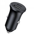 20W Dual Port Car Charger with 20W USB-C PD + 13W QC 3.0